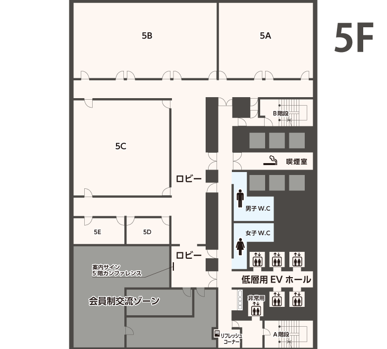 ホール間取り5F